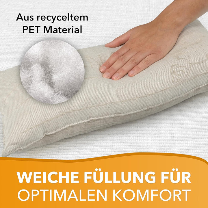 sositex | 1 Premium Saunakissen Lieblingskissen Reisekissen | Design: SAUNIA | Masse: 50 x 25 cm, Le