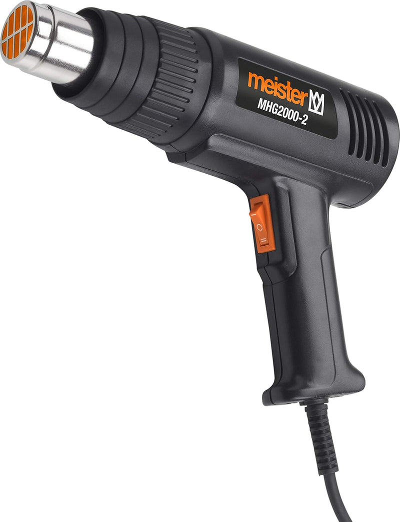 Meister Heissluftgebläse 2000 W, MHG2000-2 - Betriebstemperatur 350-550°C - Luftmenge 300-500 l/min