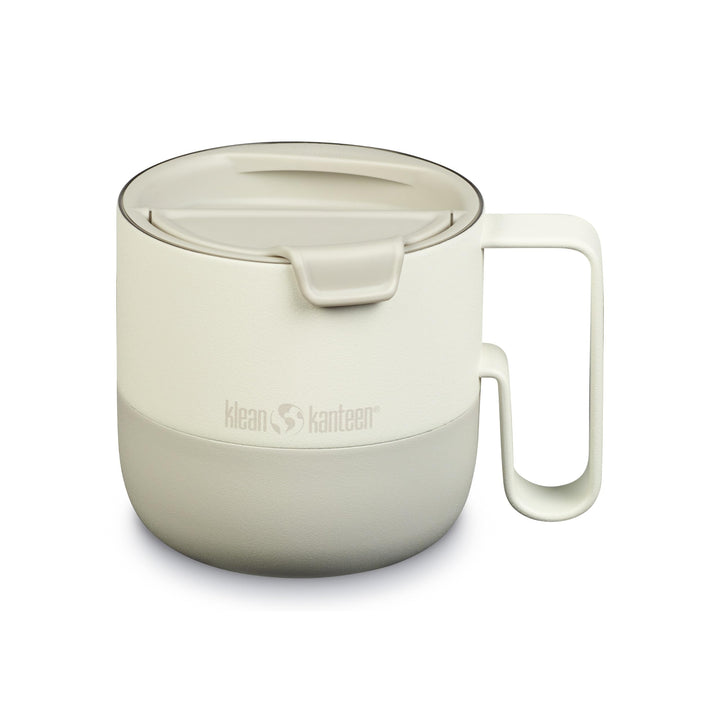 KleanKanteen RiseMug mit Flip Lid in der Farbe: Tofu, 414ml, aus Edelstahl hergestellt, spülmaschine