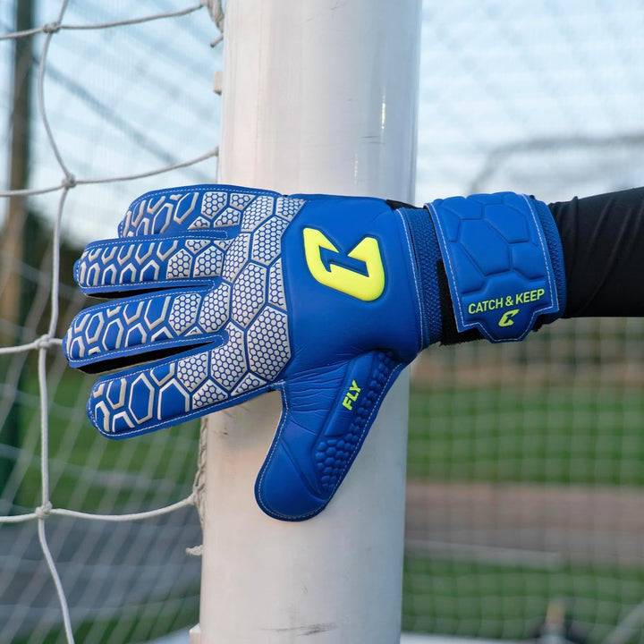 CATCH & KEEP Fly Kids Torwarthandschuhe – Premium Fussballhandschuhe für Kinder mit starkem, haltbar
