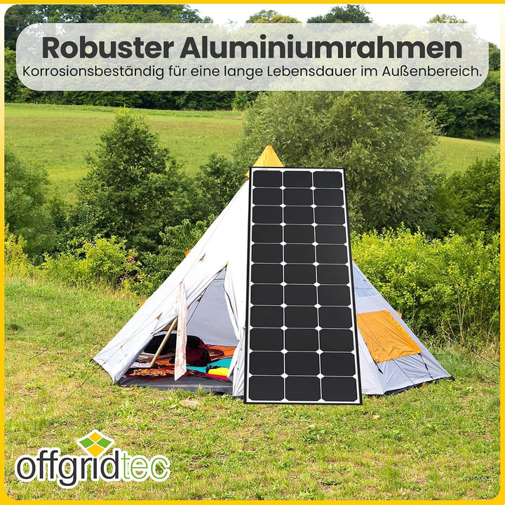 Offgridtec® SPR-Ultra-100 120W SLIM 12V High-End Solarpanel 110 Watt
