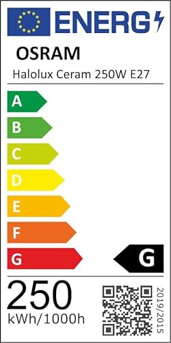 Osram Halogenglühlampe Halolux Ceram E27, 250W matt
