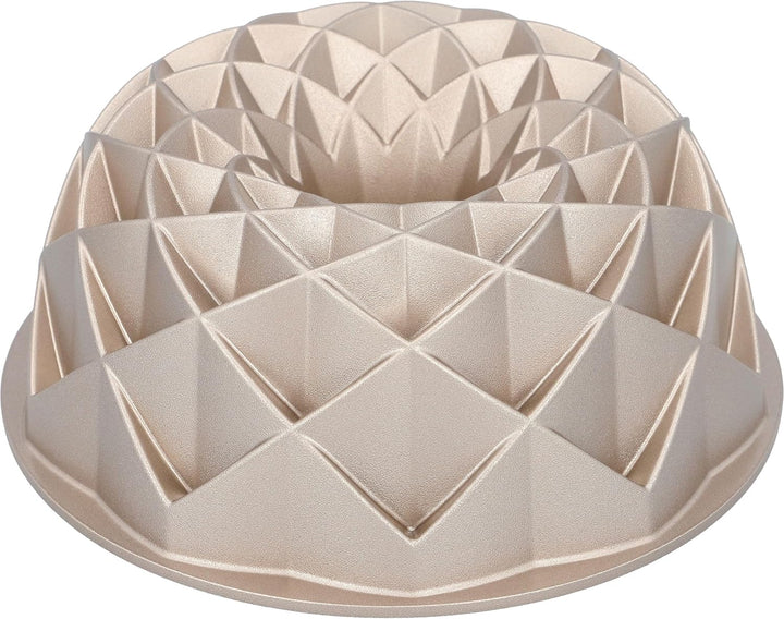 RBV Birkmann, 887039, Backform Gugelhupf, Geo, Aluguss, Antihaft, Ø 24 cm, gold