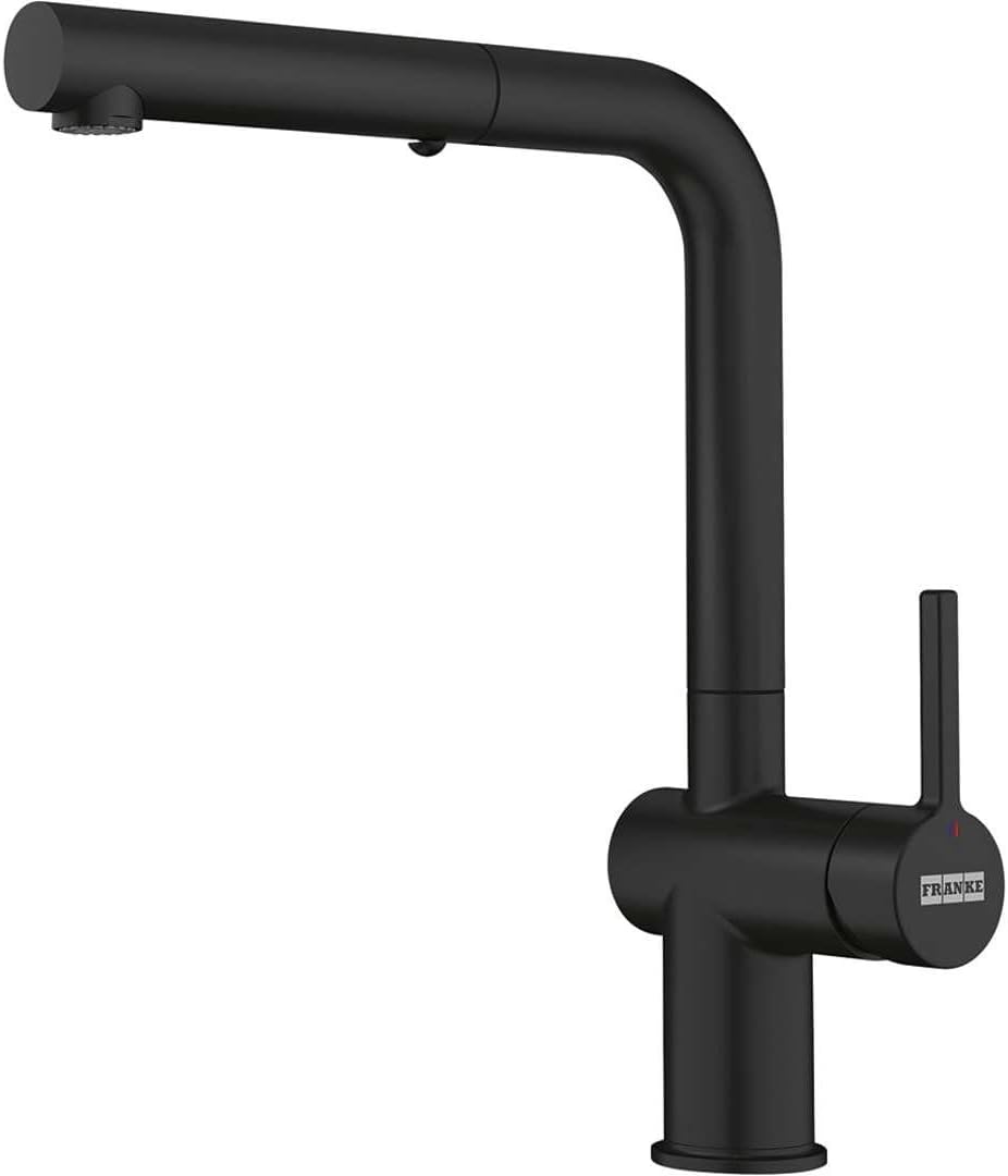 FRANKE 1 Active L pull out spray Spültischarmatur, Black