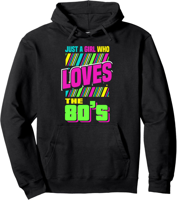 Nur Ein Mädchen Das Die 80er Jahre Liebt Lustiges 80er Pullover Hoodie