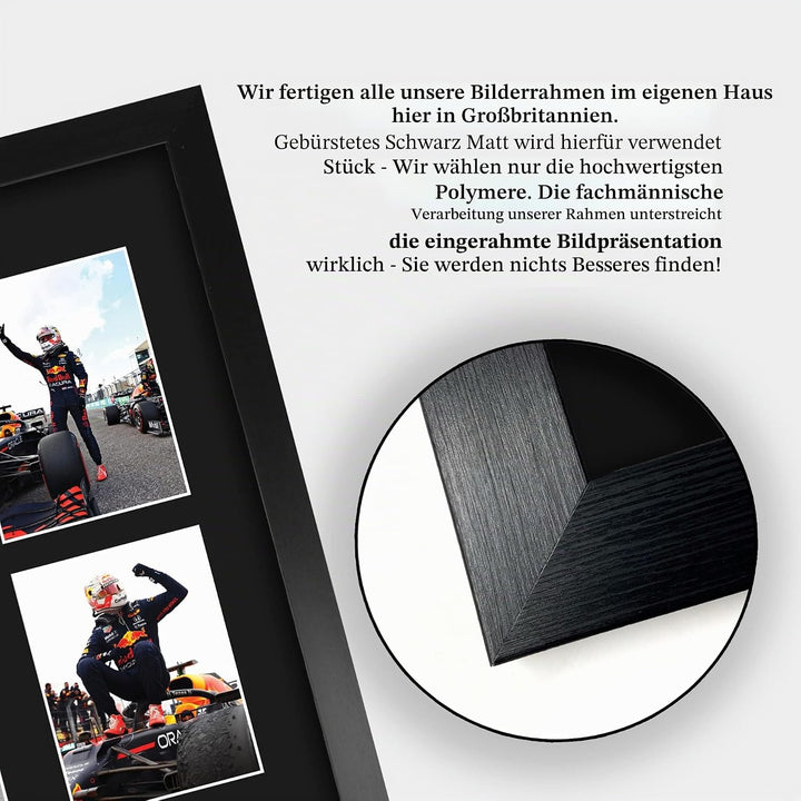 HWC Trading FR A3 Max Verstappen Gifts gedrucktes Autogramm Präsentationsdisplay für Formel-1-Renn-F