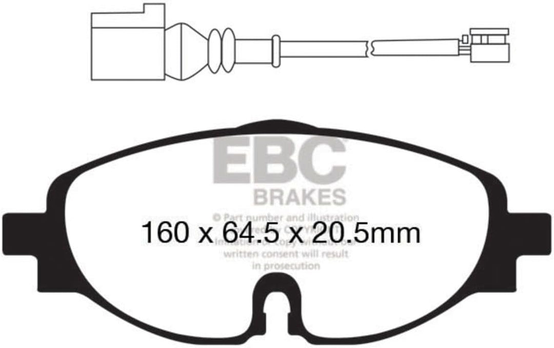 EBC Brakes Bremsbeläge Bremsklötze VORNE DP22150