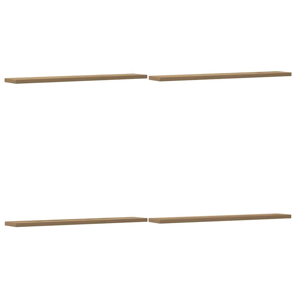 vidaXL Regalböden 4 STK. Artisan-Eiche 60x10x1,5 cm Holzwerkstoff, Bücherregal Brett, Regalbrett, Wa
