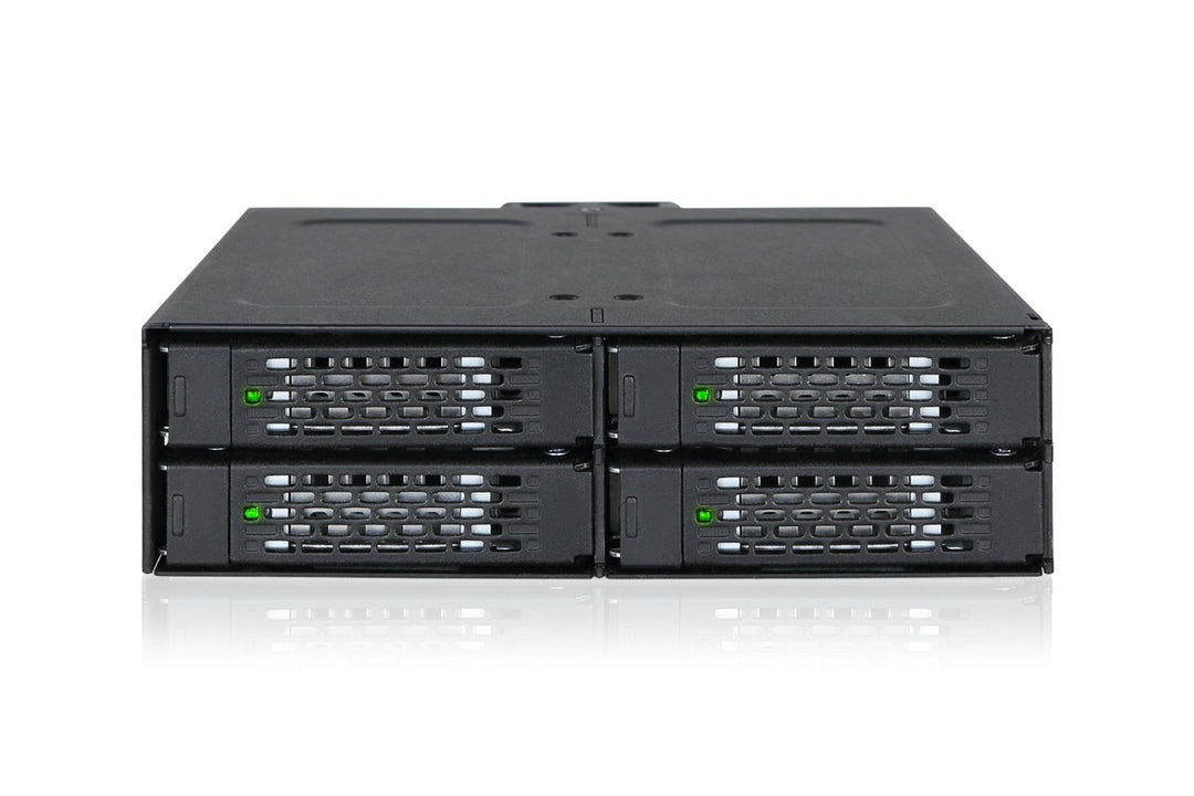 ICY DOCK Backplane IcyDock 4x6,3cm SATAI-III in 1x5,25" HDD/SSD sw, MB607SP-B, Schwarz