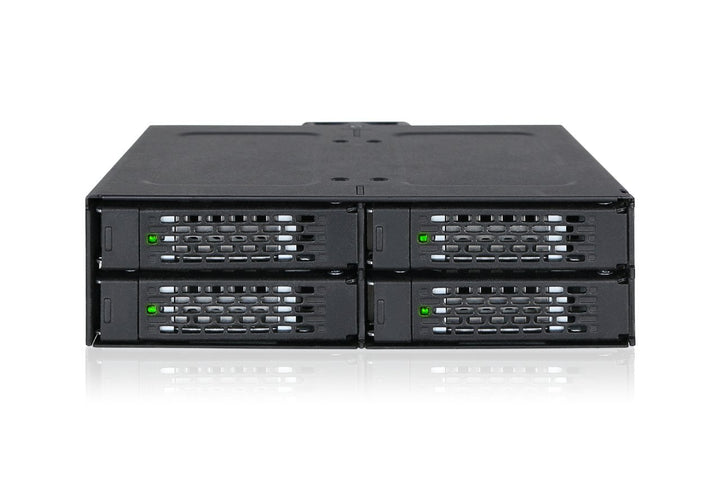 ICY DOCK Backplane IcyDock 4x6,3cm SATAI-III in 1x5,25" HDD/SSD sw, MB607SP-B, Schwarz