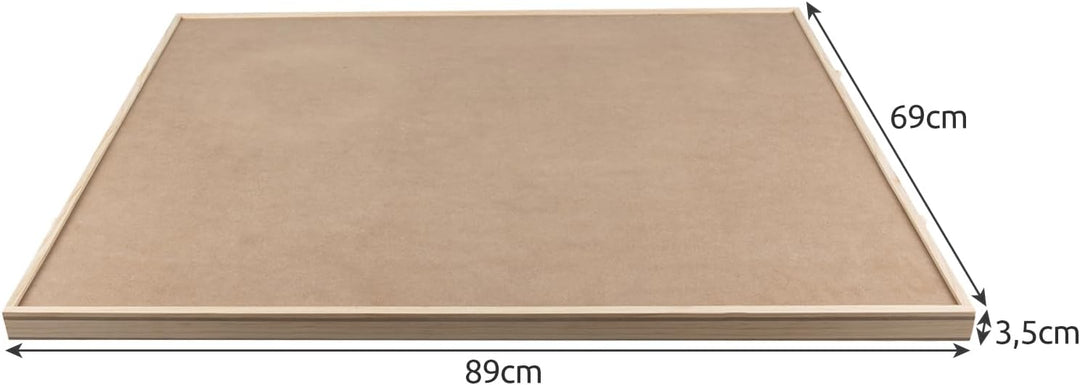 Malatec Puzzle Sortiertablett Holz XXL 89x69cm – Puzzle Unterlage mit 4 Schubladen, bis 1500 Teile,