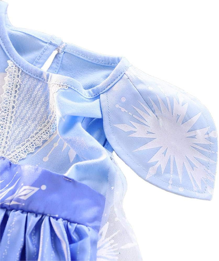 Lito Angels Schneekönigin Elsa Kleid mit Schleppe und Zubehör für Kinder Mädchen Eiskönigin 2 Prinze