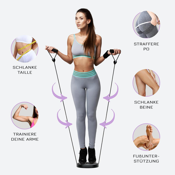 Breaking Limits Taillentwister - Twist Waist Disc Board - Drehscheibe, Balanceboard für Bauch, Beine