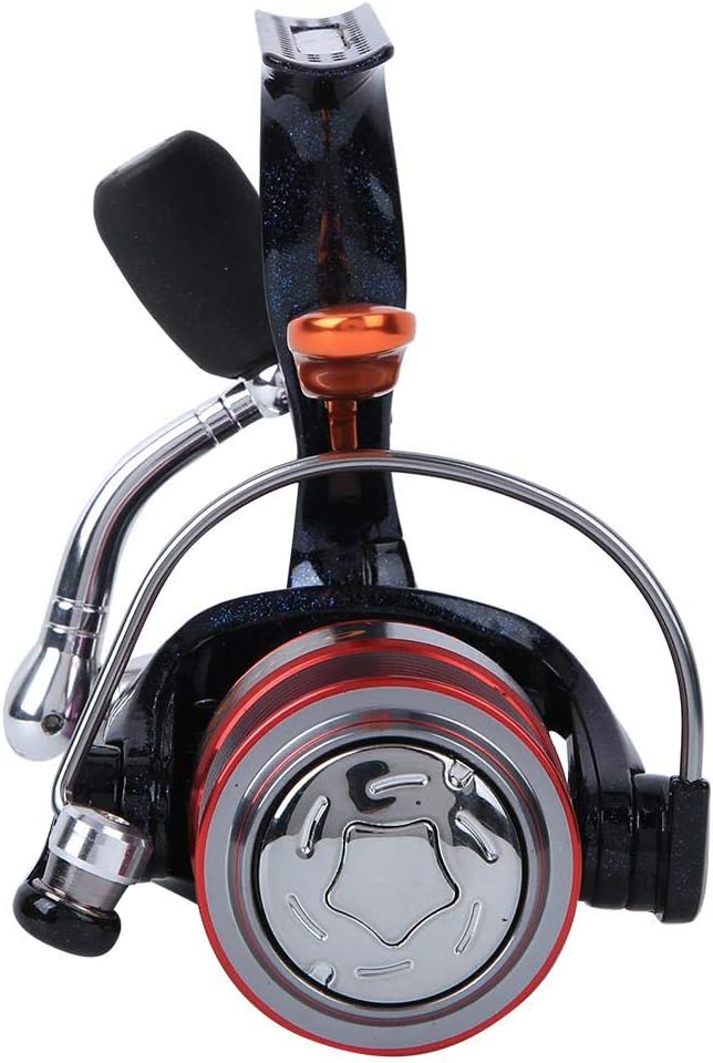 Spinning Angelrolle, Sea Fishing Reel mit Metallspule und 6 Lagern für das Bootfischen mit Bremsentl