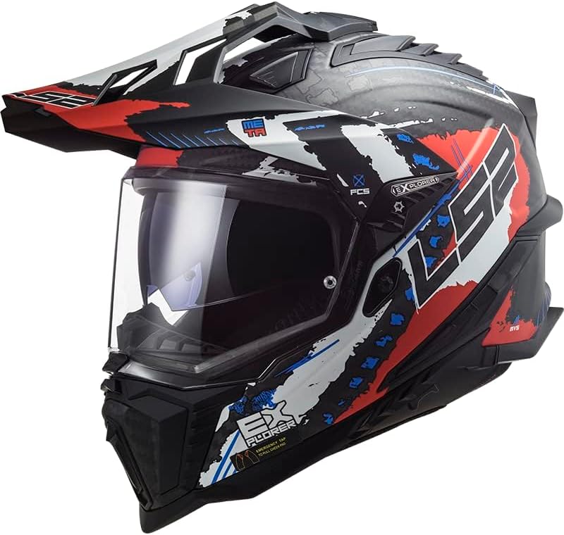 LS2, Crosshelme motorrad Explorer Extend mat red 06, S S Mat red, S Mat red