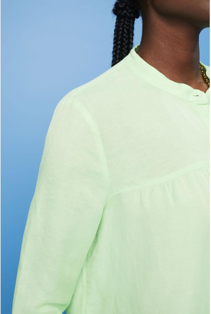 ESPRIT Damen 033ee1f303 Bluse L 320/Citrus Green, L 320/Citrus Green