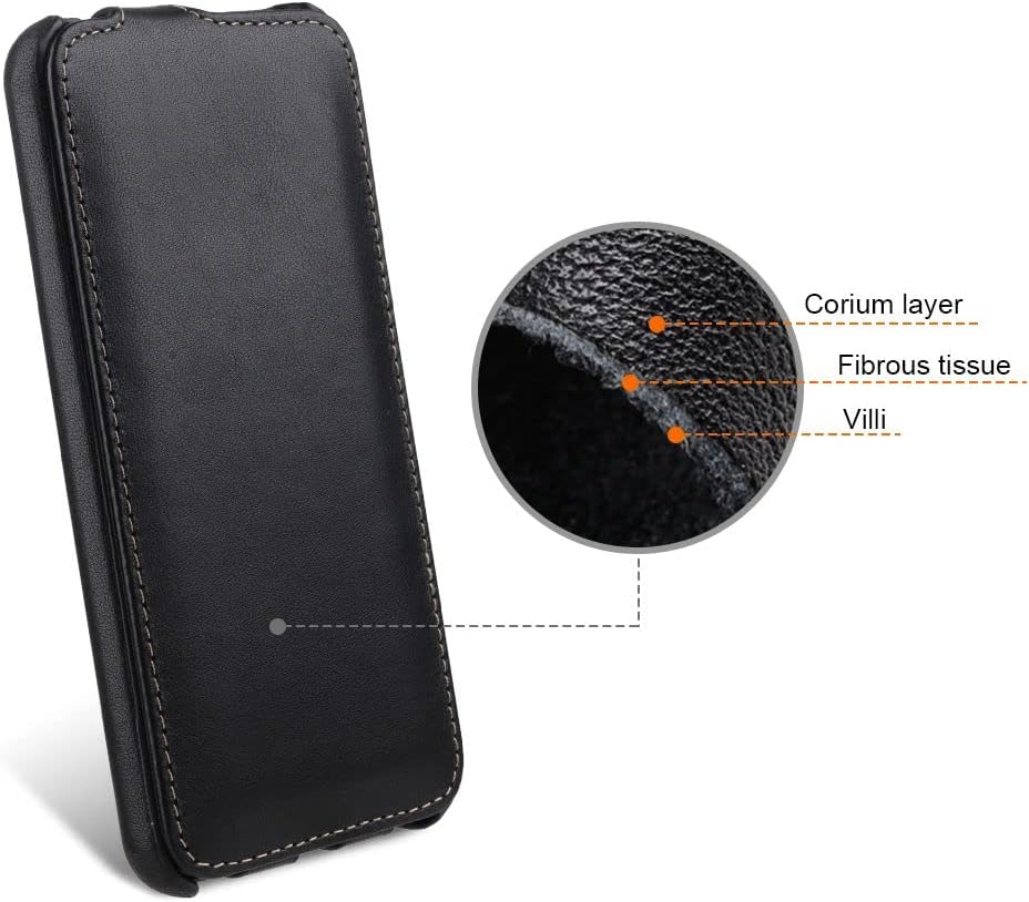 STILGUT UltraSlim kompatibel mit Samsung Galaxy S22 Plus Hülle - Samsung S22 Plus Flip Case aus Lede