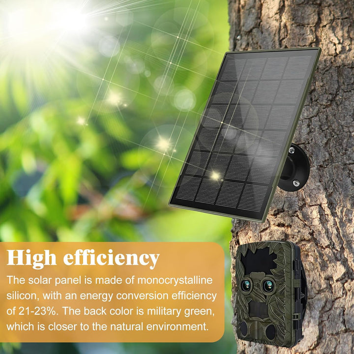 Solarpanel Für Akku Überwachungskamera, 3W 5V Solar Ladegerät, Solarzelle Solar Ladegerät, Solar Pan