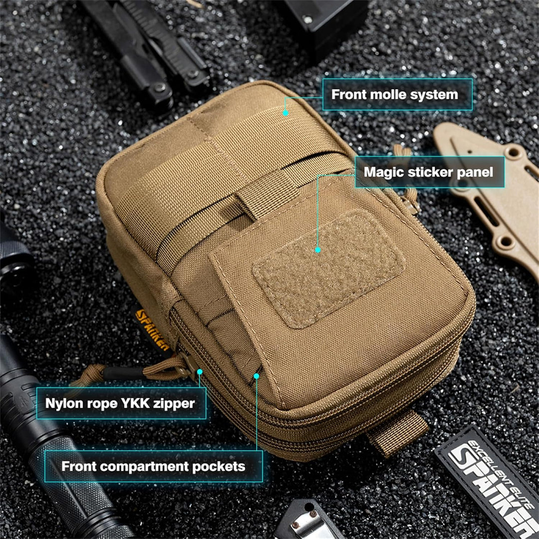 EXCELLENT ELITE SPANKER Taktische Molle Hüfttaschen Nylon EDC Tasche Handytasche Hüfttasche für iPho
