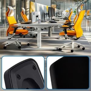 Amagogo 2 Stück Ersatz-Armlehnen für Bürostuhl-Arme - 24.5x7x2.8cm, Bürostuhl-Teile, Armlehne für Sc