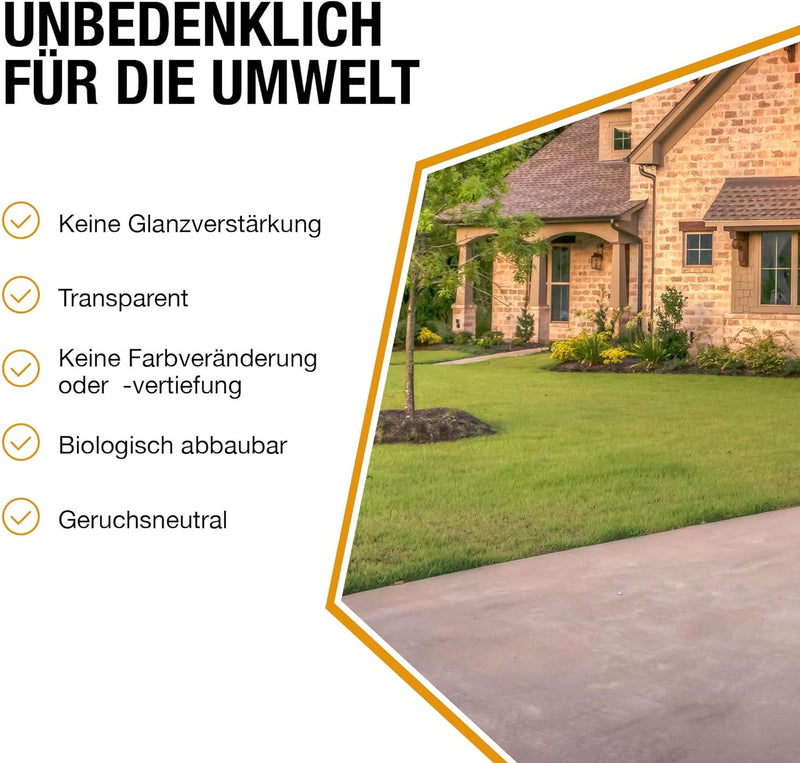 StoneprotecT SP5000 Premium Nano Stein-Imprägnierung aussen | Made in Germany | Langfristiger Schutz