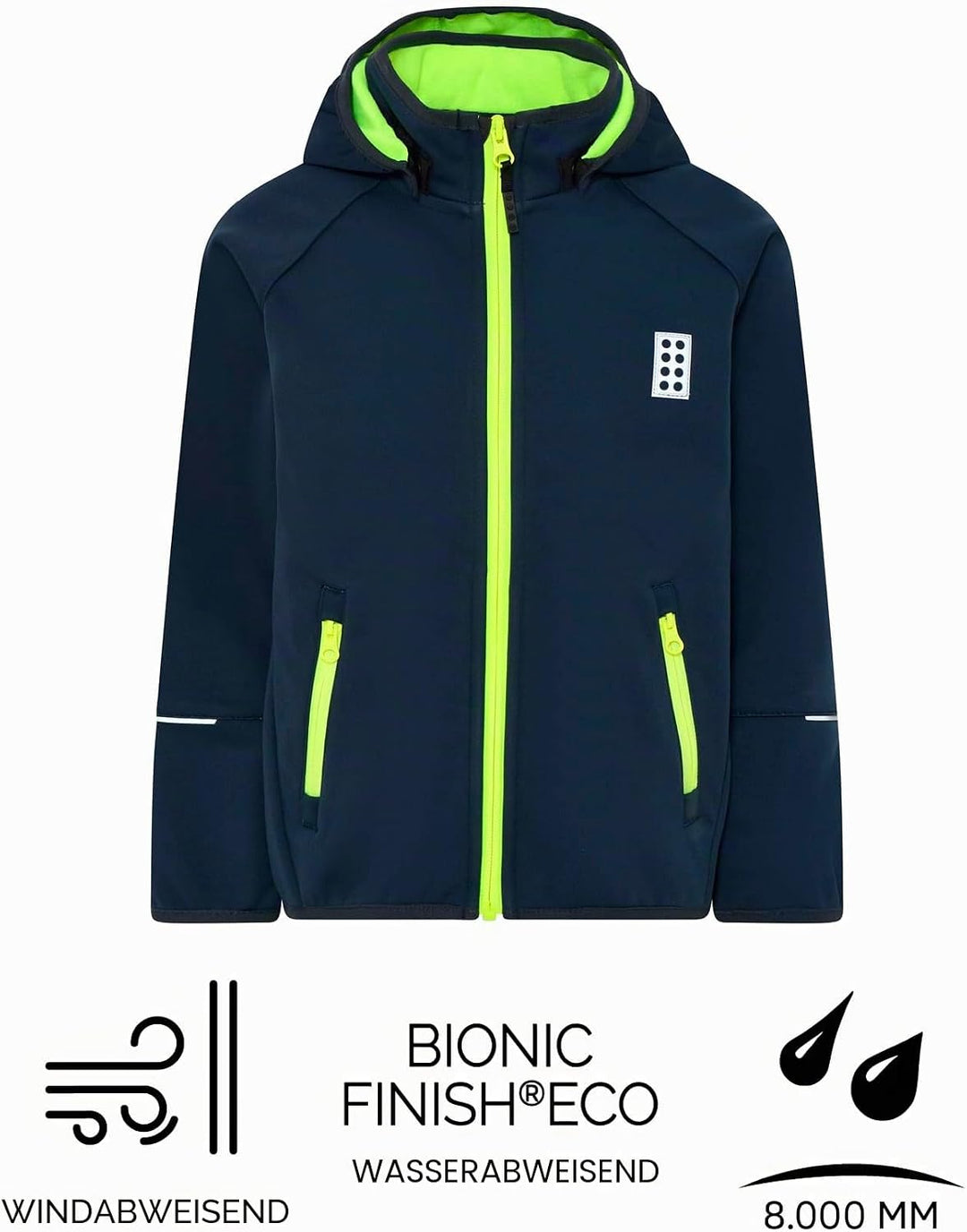 LEGO Jungen Wear Softshelljacke Wasserabweisend Winddicht Atmungsaktiv Jacke 92 590a, 92 590a