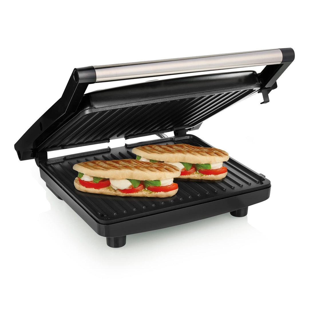 Tristar Kontaktgrill GR-2858 – Einstellbarer Thermostat – Extra grosse Backfläche 30 x 26 cm – 2000