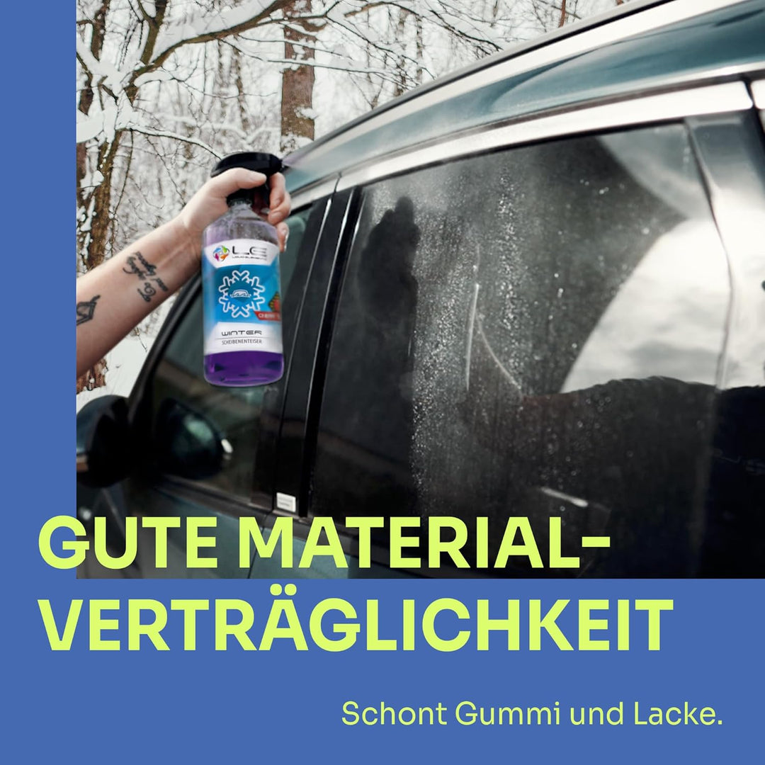 Liquid Elements – Scheibenfrostschutz Winter Set mit 1x Frostschutzmittel, 2X Enteiserspray & 1x Eis