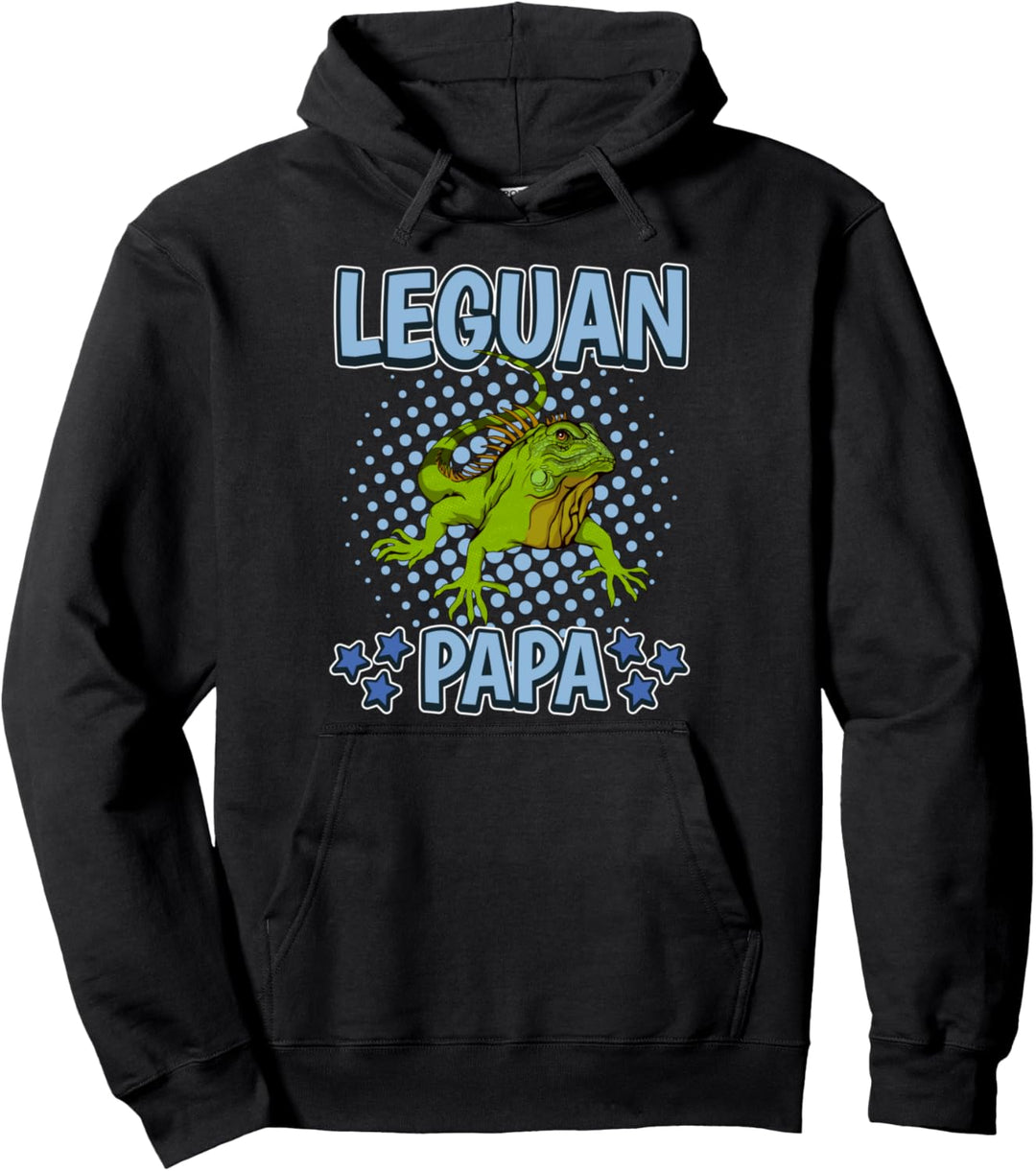 Herren Leguan Papa Vater Vatertag Leguane Pullover Hoodie