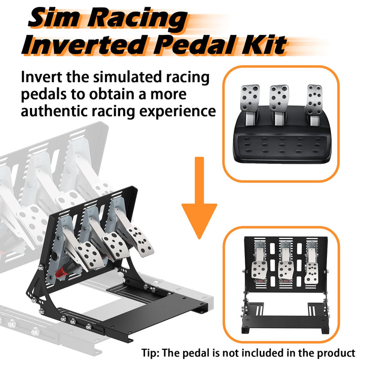 JOYORAN Sim Racing Inverted Pedals Kit - Geeignet für Logitech G PRO/G923/G920/G29/G27/G25 (Logitech