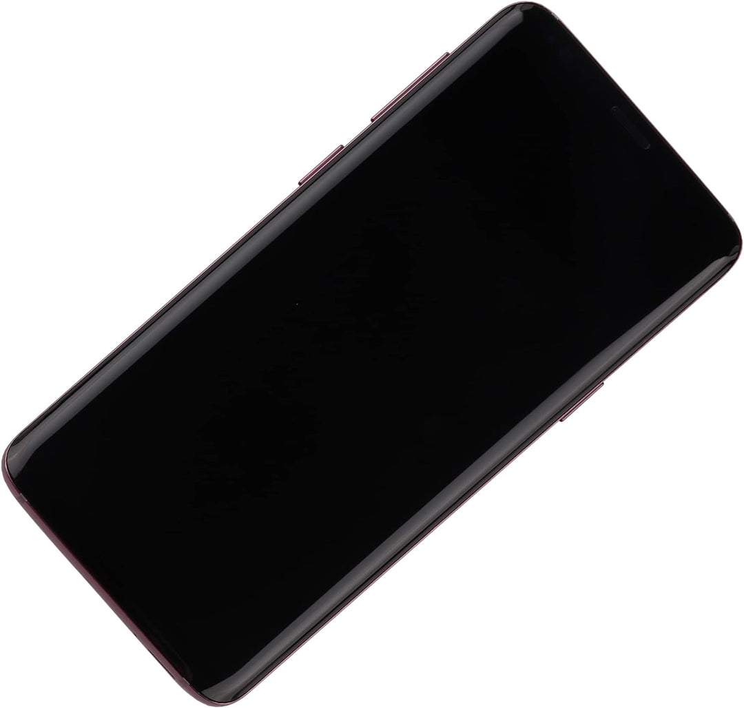 swark LCD Kompatibel mit Samsung Galaxy S9 SM-G960 (Lilac Purple mit Rahmen) LCD Display Touch Scree