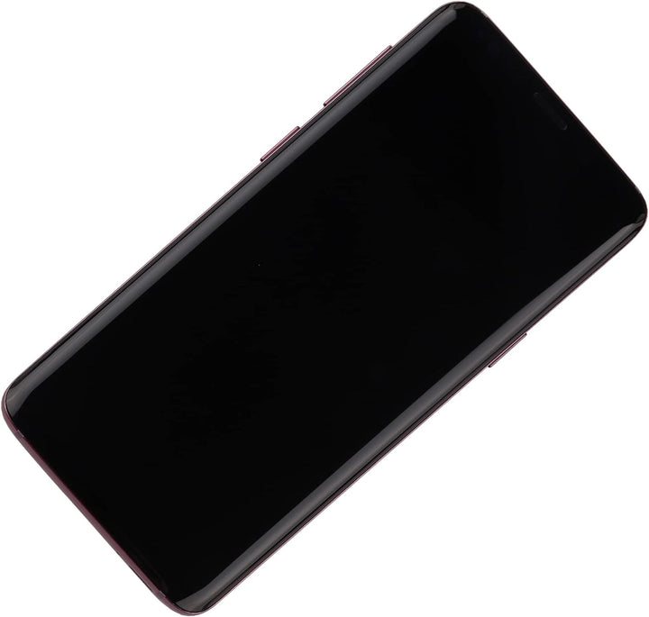 swark LCD Kompatibel mit Samsung Galaxy S9 SM-G960 (Lilac Purple mit Rahmen) LCD Display Touch Scree