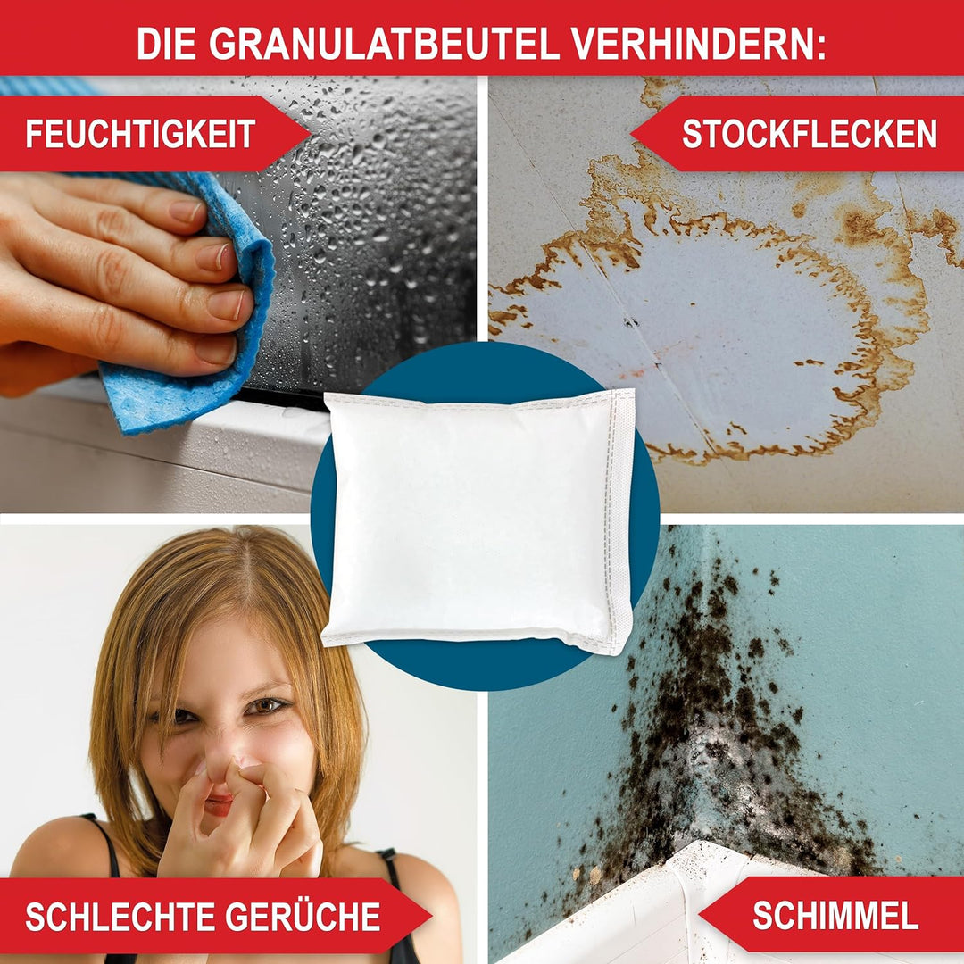 ONBEST Grosses 14 x 400g Nachfüllbeutel Granulat Set – Nachfüllpack für alle Luftentfeuchter Entfeuc