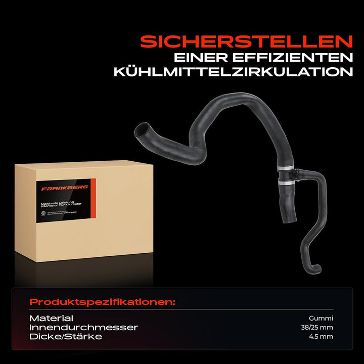 Frankberg Kühlerschlauch Kühlwasserschlauch unten Kompatibel mit Signum Vectra C/Vectra C Caravan Ve