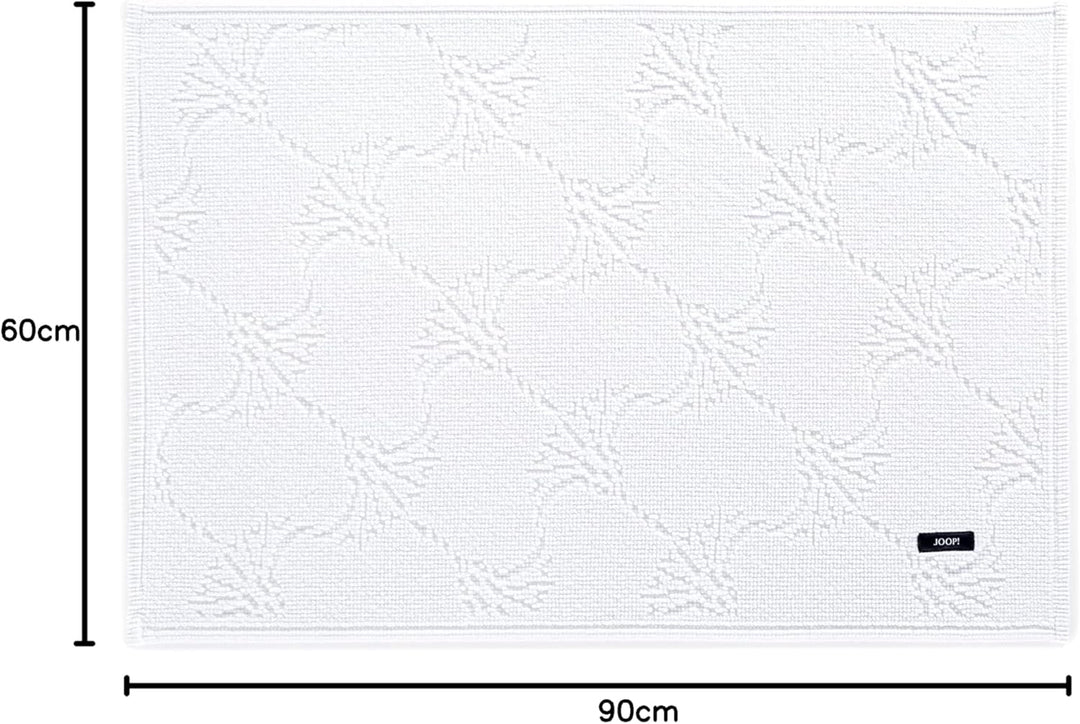 Joop! Badteppich New Cornflower 60 x 90 cm weiss