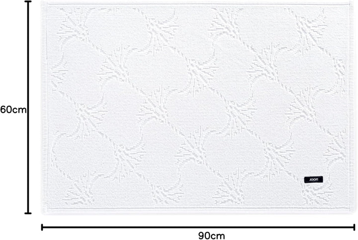 Joop! Badteppich New Cornflower 60 x 90 cm weiss