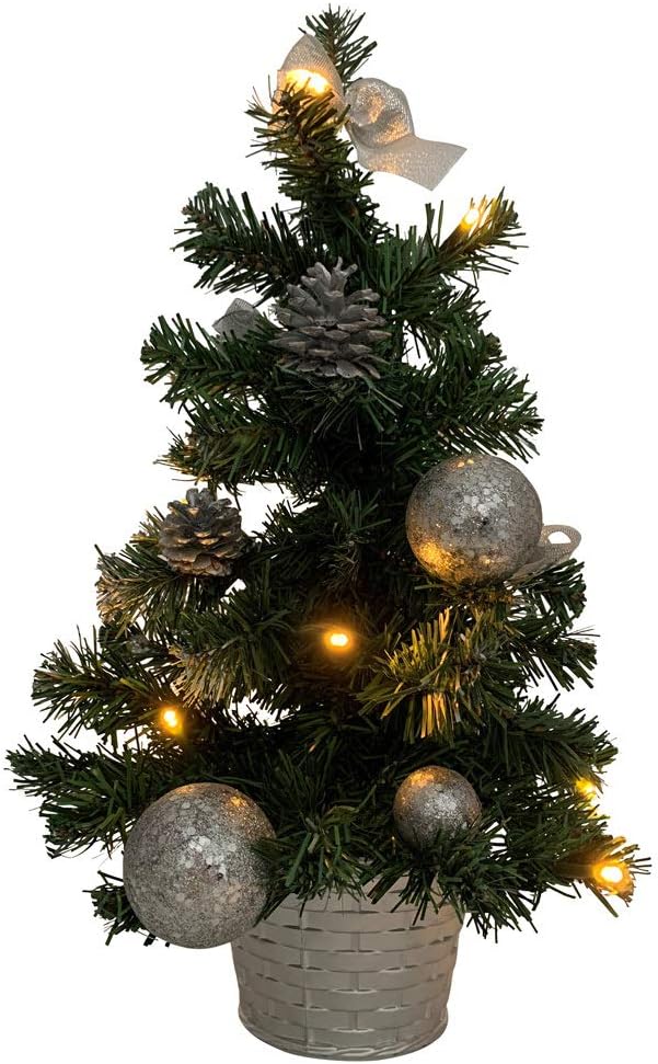 RIFFELMACHER & WEINBERGER Riffelmacher 20258 Geschmückter Weihnachtsbaum, beleuchteter 50 cm grosser