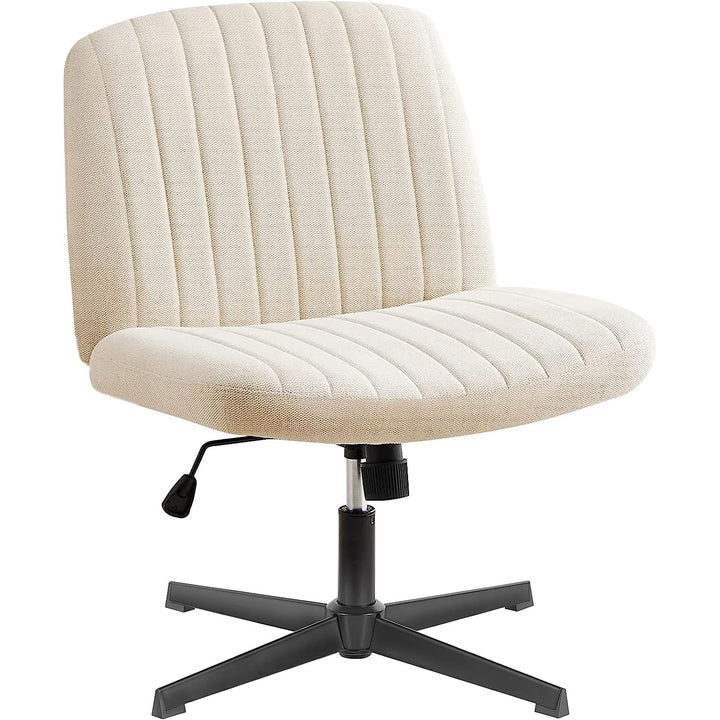 DUMOS Bürostuhl Ohne Armlehne, Teddysamt und Bequemes Netzgewebe Criss Cross Chair, mit Verbreiterte