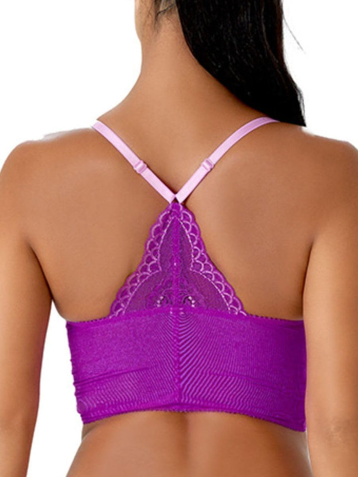 Gossard Damen Superboost Lace Deep V Bralet BH 80C Orchidee, 80C Orchidee