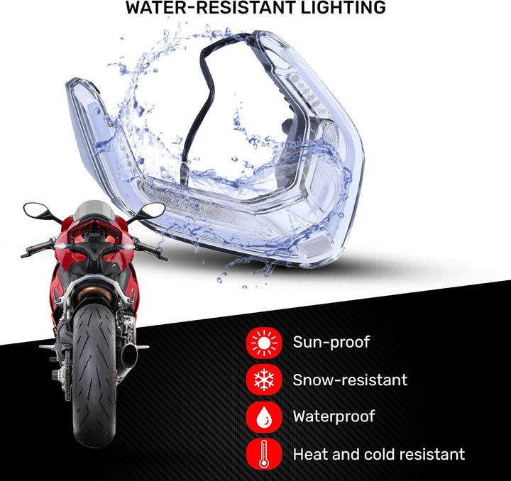 aVDB-moto LED Bremslicht kompatibel mit DUCATI PANIGALE V4, S, SP, R 2018-2021, PANIGALE V2 1H 2020-
