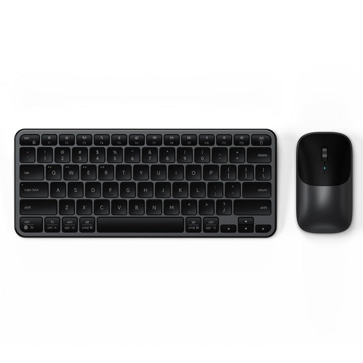 SATECHI Kabelloses Tastatur- & Maus-Set Slim CEX1, Bluetooth Multi-Geräte, mit USB-C-Empfänger, 𝗨𝗦-𝗘