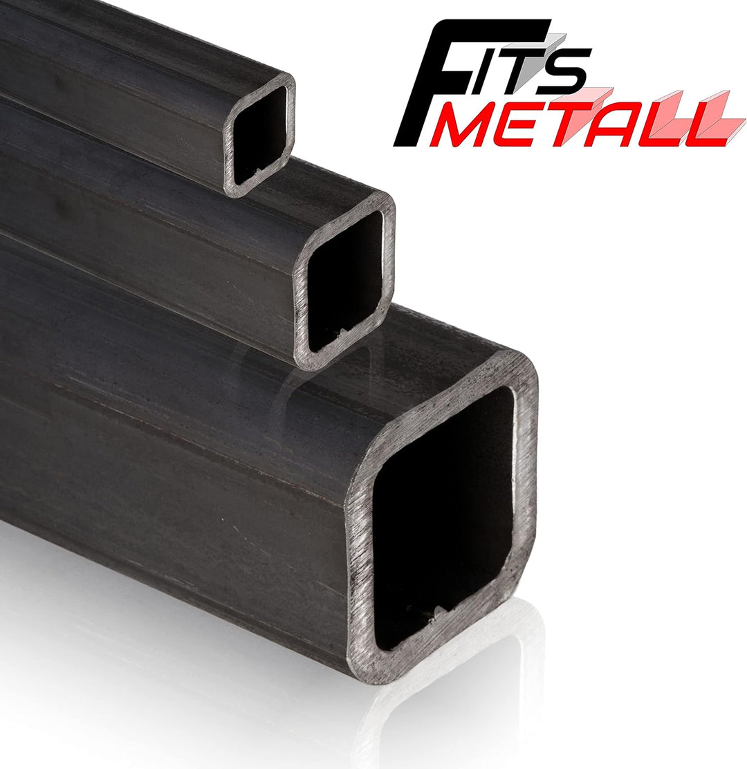Fits Metall | Stahl Vierkantrohr | S235JRH | 60x60x5 mm | Länge: 1.000 mm +/- 5 mm | St37 Quadratroh