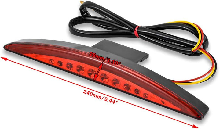 NATGIC Motorrad-Rücklicht, Kotflügelspitze, LED-Bremslauflicht für H-arley Breakout EFI FXSB CVO 201