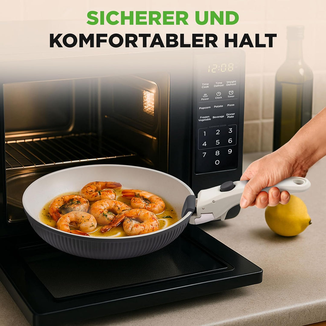 NutriChef Abnehmbarer Griff Ersatz für Topf | Ergonomisches, hitzebeständiges Design, Ein-Klick Druc