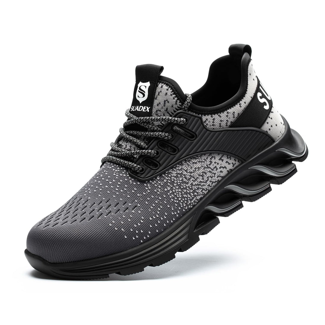 SUADEX Sicherheitsschuhe Arbeitsschuhe Herren Damen Leicht Stahlkappenschuhe Atmungsaktiv mit Stahlk