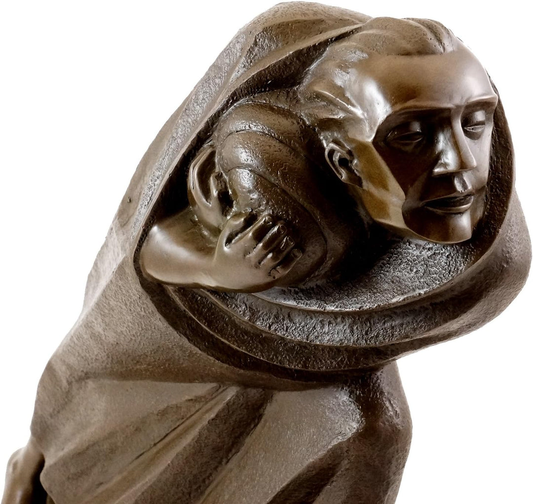 Der Flüchtling (1920) - Ernst Barlach Skulptur Kaufen - Deutscher Expressionismus - Bronzefigur - Wo
