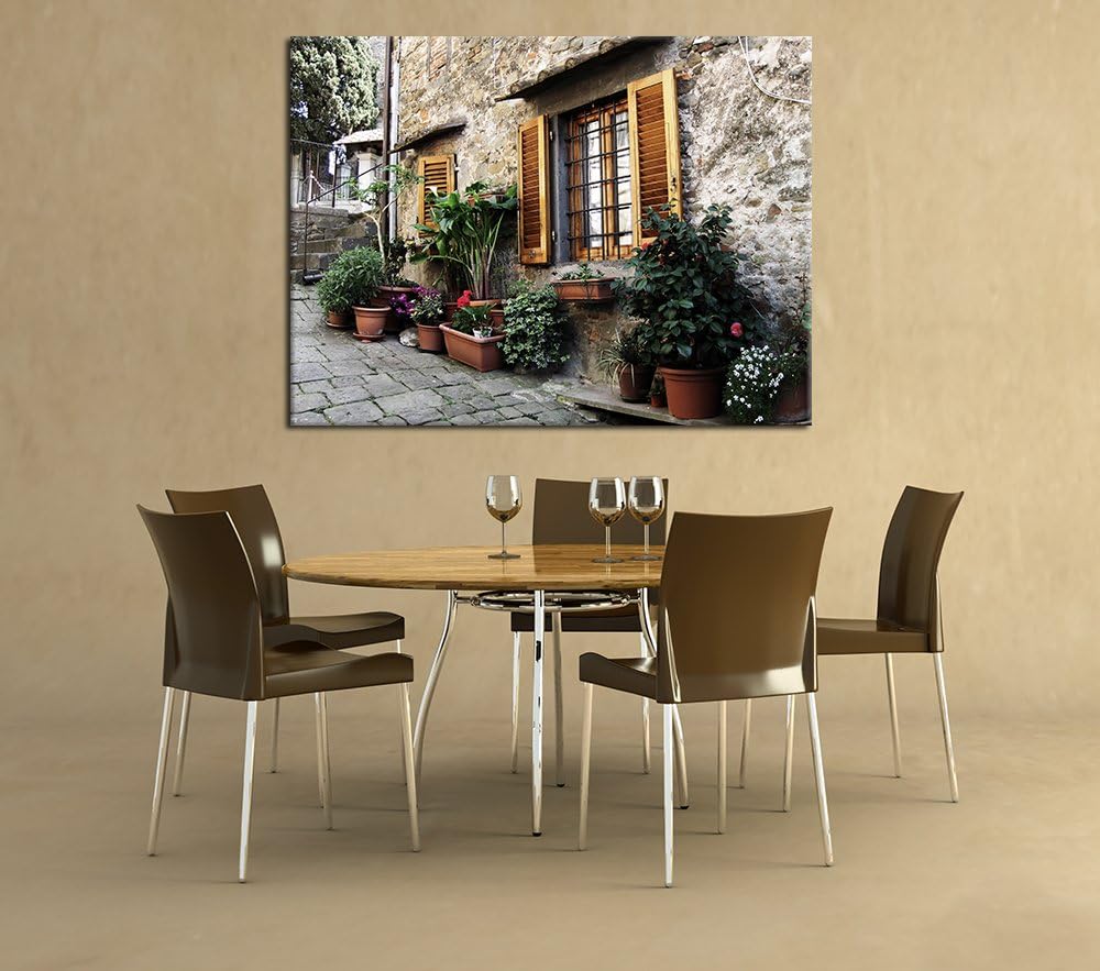 Bilderdepot24 Bild auf Leinwand | Mediterran in 60x50 cm als Wandbild | Wand-deko Dekoration Wohnung