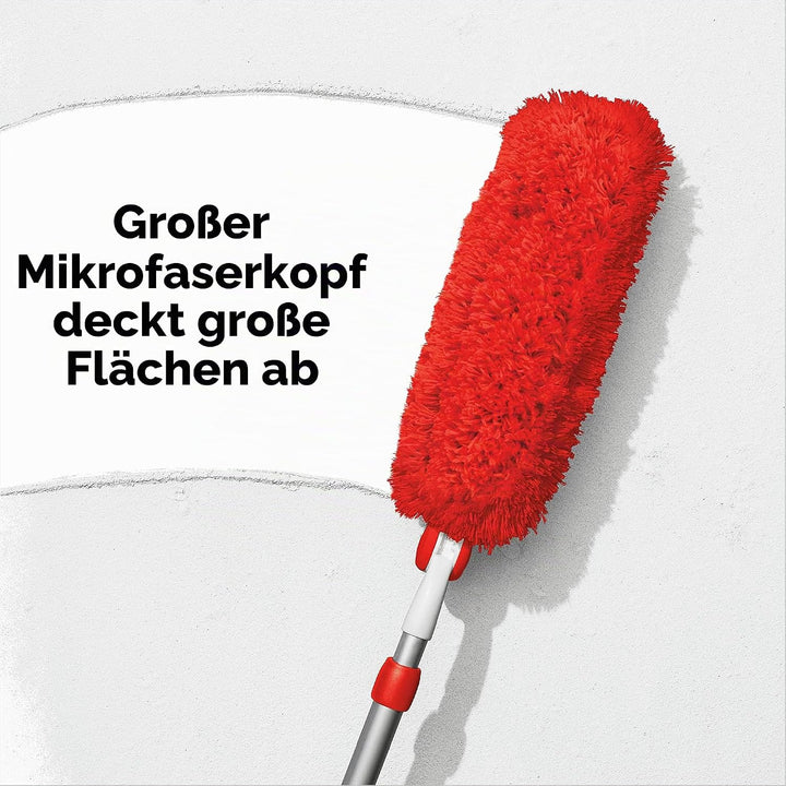 OXO Good Grips Mikrofaser-Staubwedel mit Teleskopstange 1-Pack Extendable Duster (Pack of 1), 1-Pack