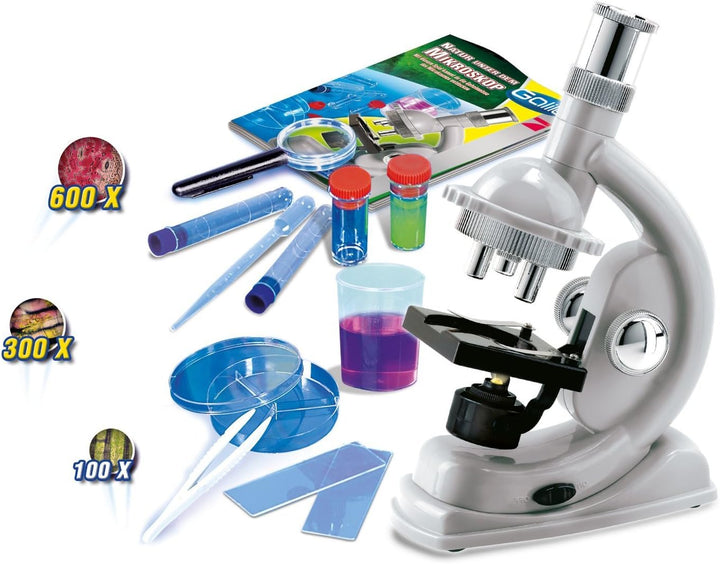 Clementoni 69804 Natur unter dem Mikroskop, Galileo Experimentierkasten + Kristalle selbst züchten M