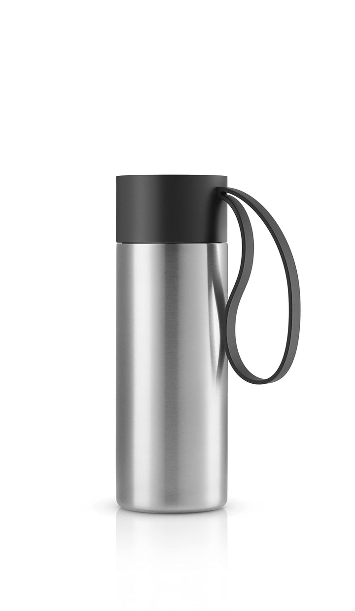 EVA SOLO | To Go Cup 0,35l black | Doppelwandige Vakuum Thermoflasche | Schwarz 20,7 x 7,8 x 7,8 cm